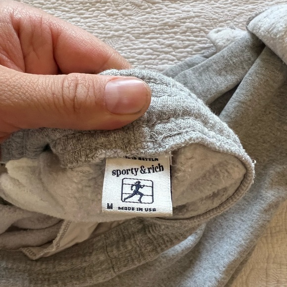 Sporty and Rich Grey Sweatpants M - Picture 3 of 3